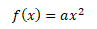 Kvadratické funkce bez lineárního a absolutního členu