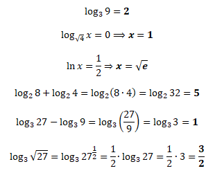 Příklady o logaritmech