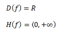 Definiční obor a obor funkčních hodnot pro sudý exponent mocninné funkce