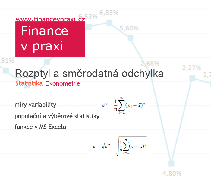 Co vyjadruje rozptyl?